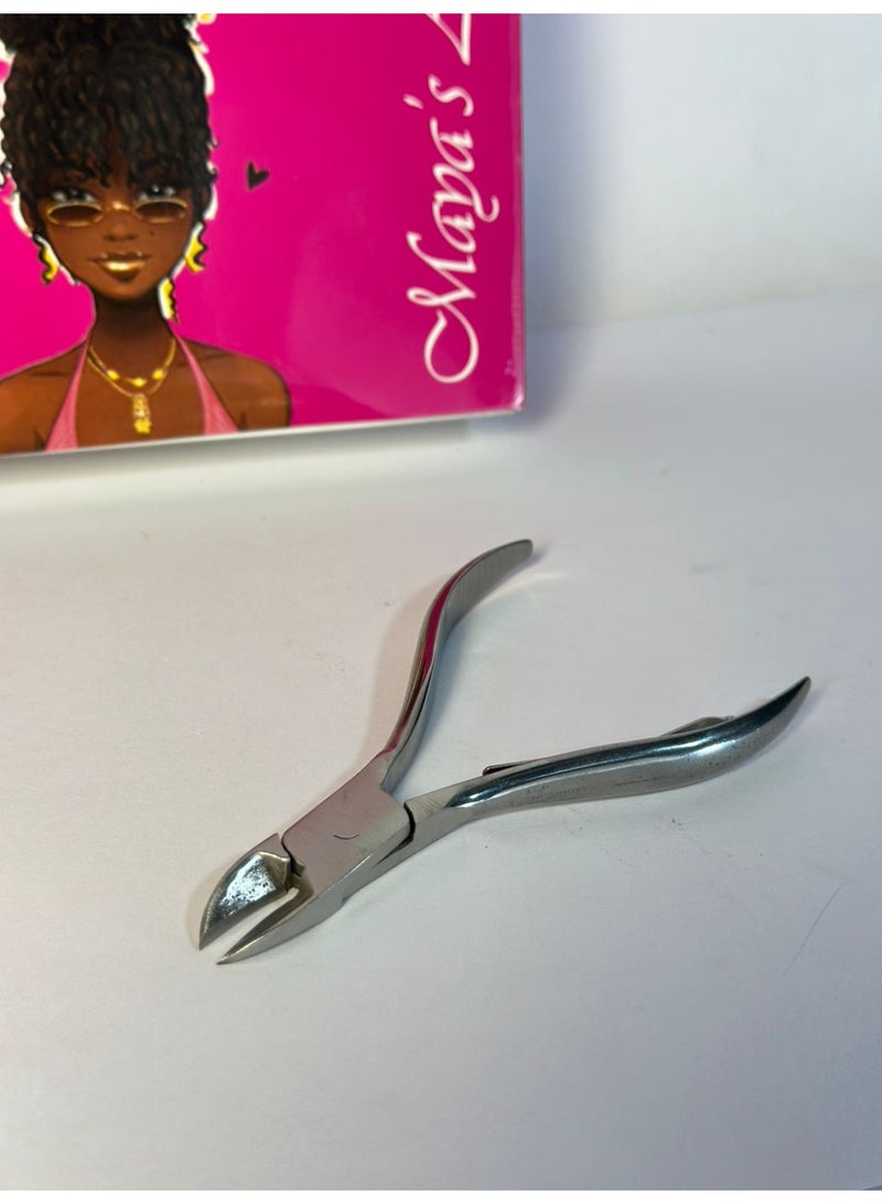 أداة إزالة الجلد الميت، مقص أظافر من الفولاذ المقاوم للصدأ، أداة احترافية حادة لتقليم أظافر اليدين والقدمين، أداة للعناية بالأظافر، مناسبة للمانيكير والباديكير، قطعة واحدة - Image 1